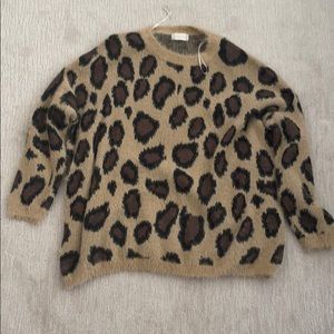 Cheetah Print Sweater